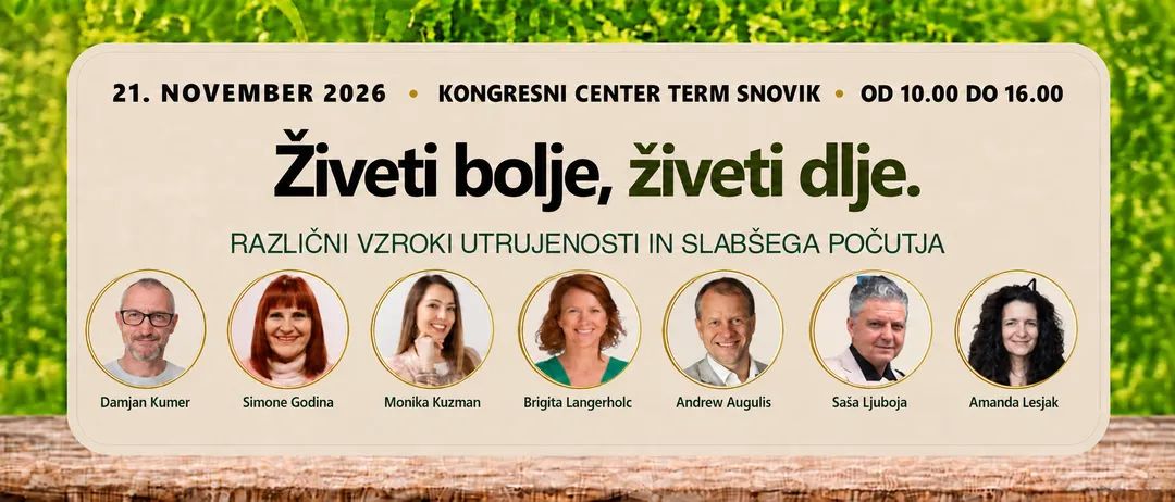 Program dogodka Živeti bolje, živeti dlje 2026